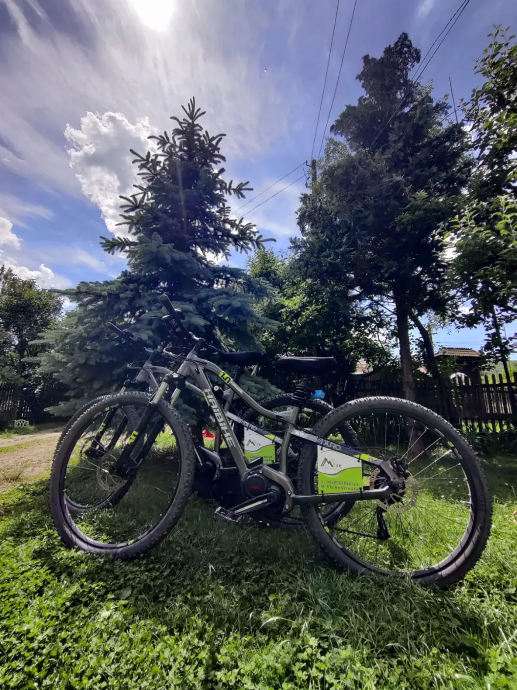 Our Haibike e-bikes in Sovata